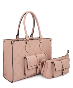 Fashion Handbag Set US-30688 LIGHT MAUVE